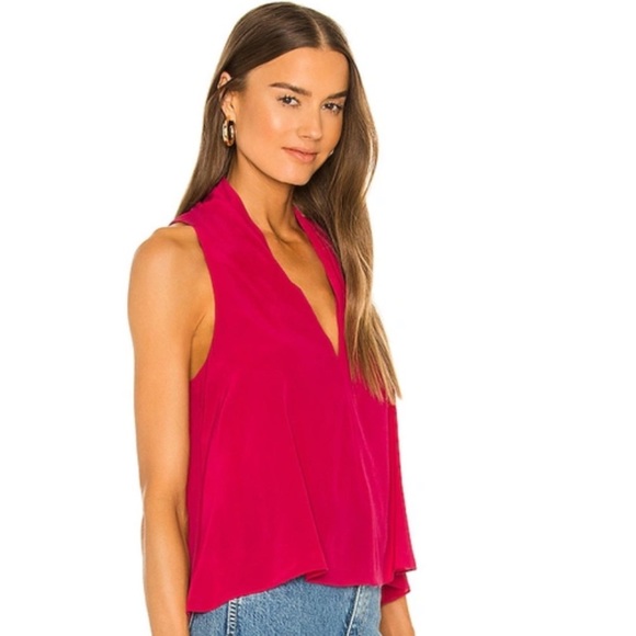 NWT Joie Ocana hot Pink Blouse - Picture 3 of 3